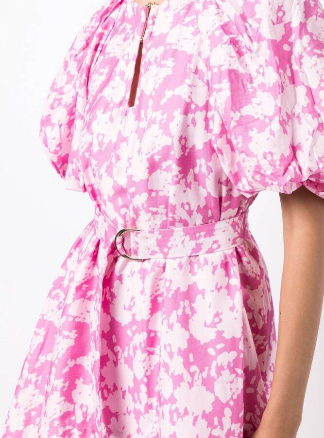 Acler Mini-jurk met bloemenprint Roze