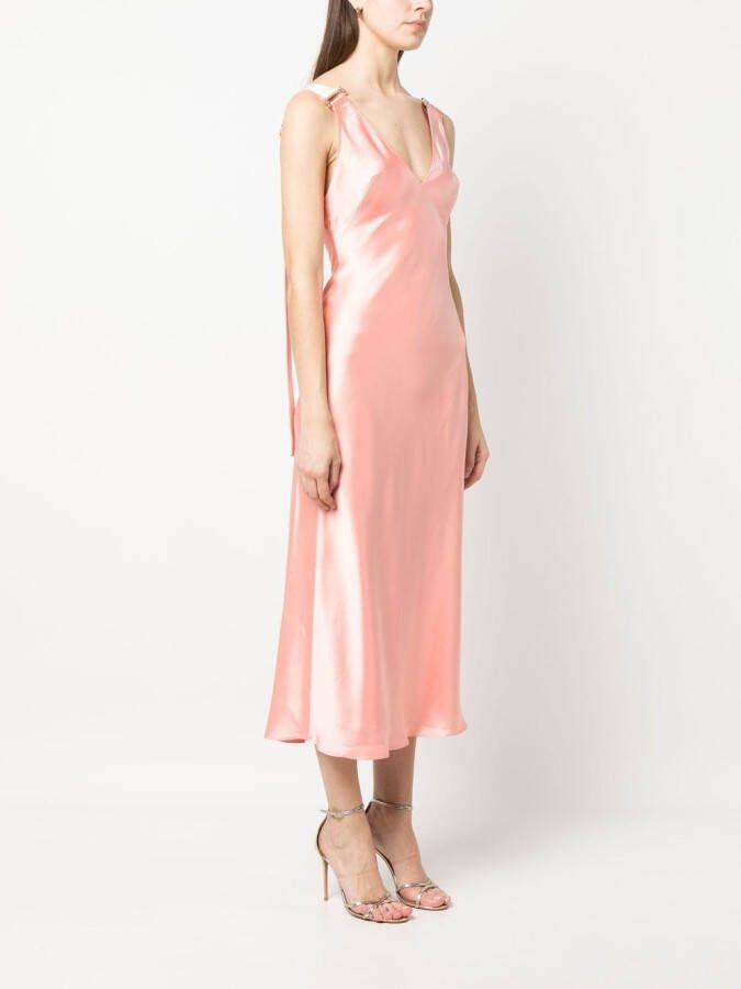 Acler Satijnen jurk Roze
