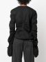 Acne Studios Asymmetrische blouse Zwart - Thumbnail 4