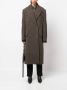 Acne Studios Bouclé wollen jas Bruin - Thumbnail 2