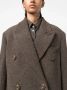 Acne Studios Bouclé wollen jas Bruin - Thumbnail 5