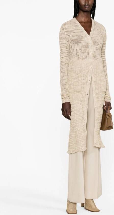 Acne Studios button-up knitted cardigan Beige
