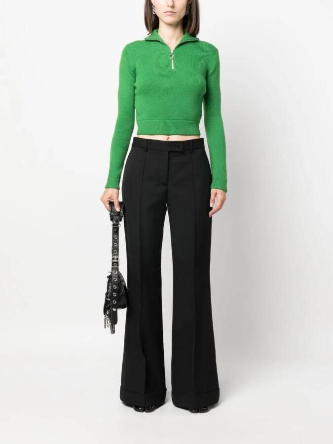 Acne Studios Flared broek Zwart