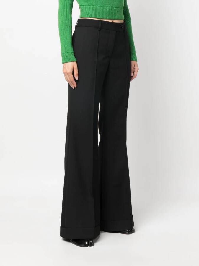 Acne Studios Flared broek Zwart