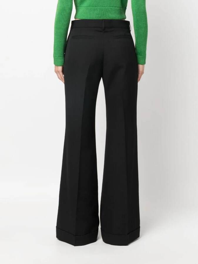 Acne Studios Flared broek Zwart