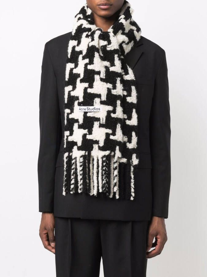 Acne Studios Gebreide sjaal Wit
