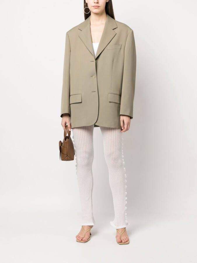 Acne Studios Gehaakte legging Wit