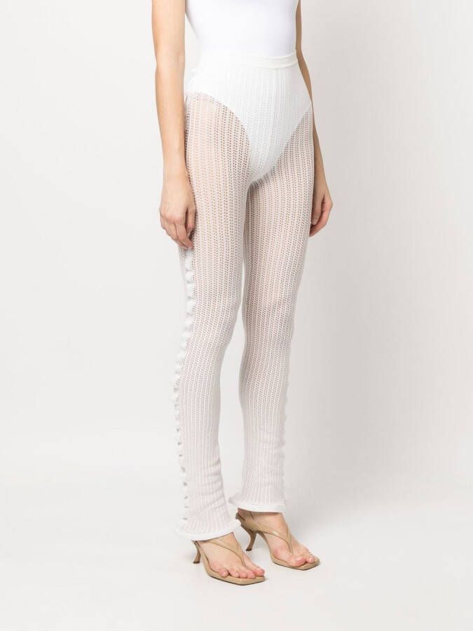 Acne Studios Gehaakte legging Wit