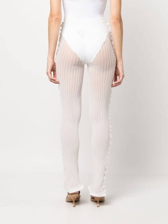Acne Studios Gehaakte legging Wit