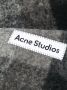 Acne Studios Gestreepte sjaal Zwart - Thumbnail 3