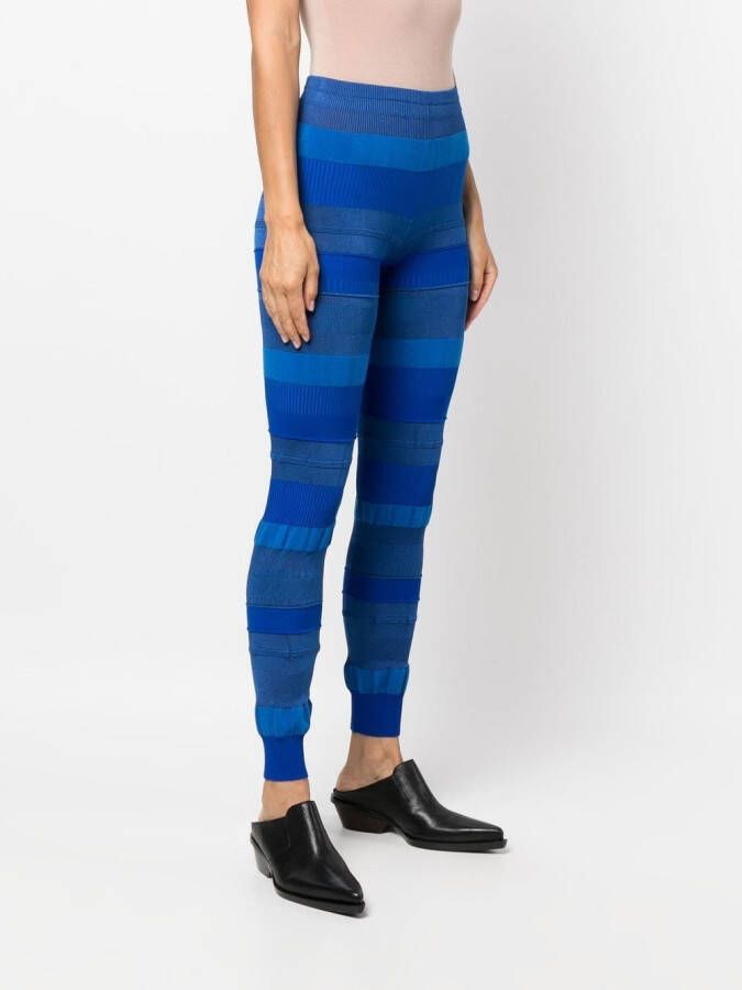 Acne Studios Getextureerde legging Blauw