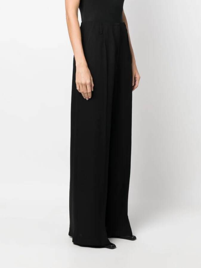 Acne Studios High waist palazzo broek Zwart
