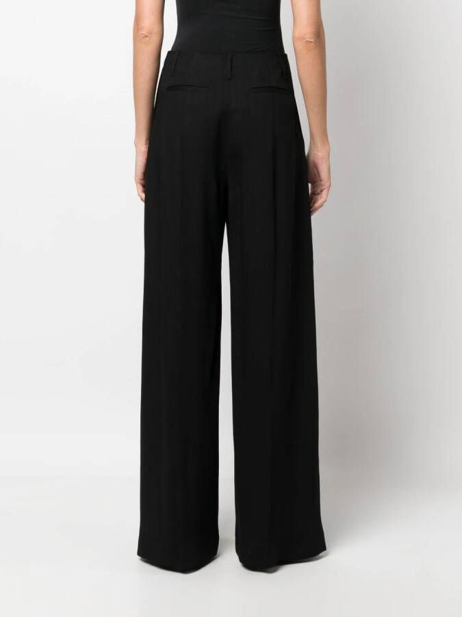 Acne Studios High waist palazzo broek Zwart