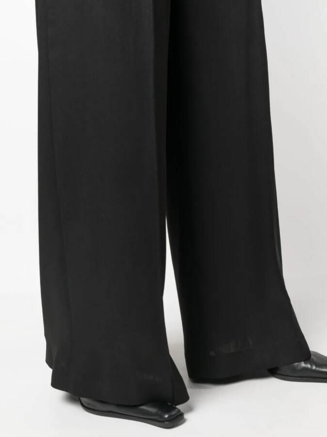 Acne Studios High waist palazzo broek Zwart