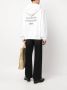Acne Studios Hoodie met logoprint Wit - Thumbnail 2