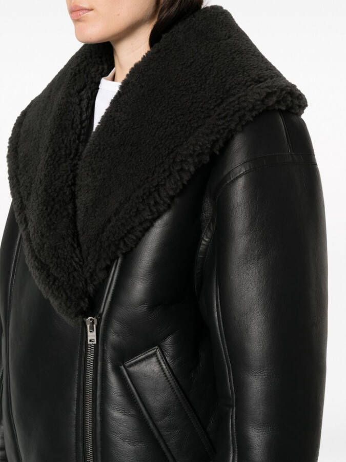 Acne Studios Jack met sjaalkraag Zwart