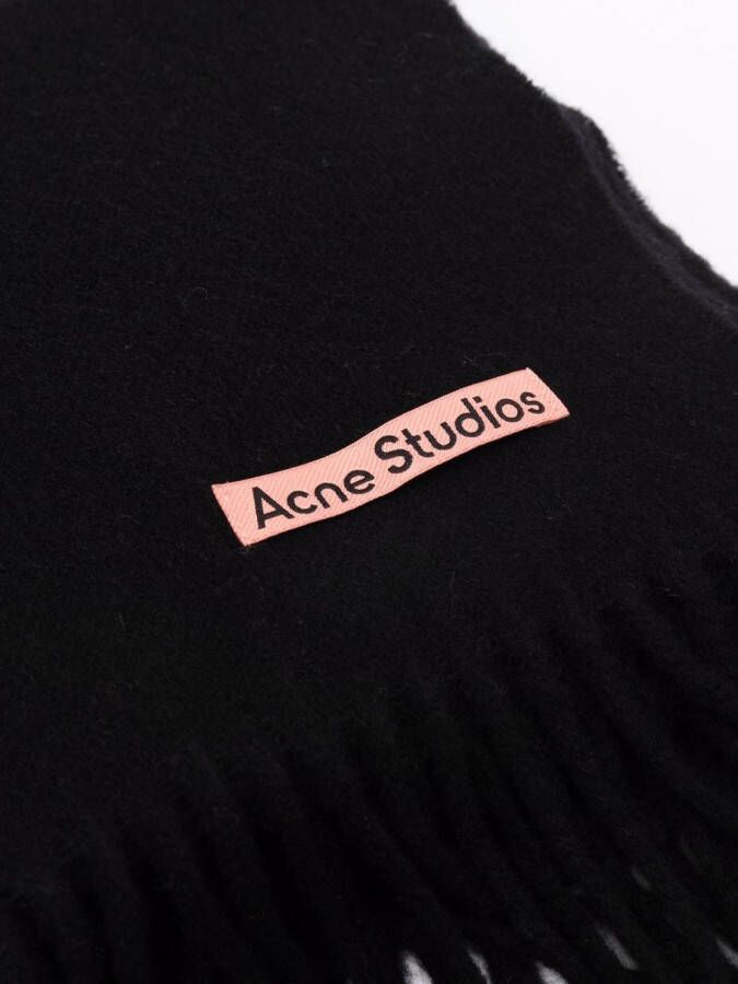 Acne Studios Kasjmier sjaal Zwart