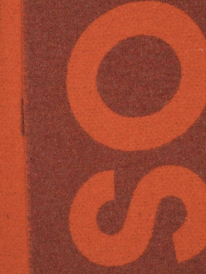 Acne Studios Sjaal met logo Oranje