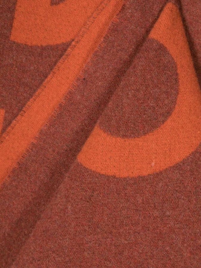 Acne Studios Sjaal met logo Oranje
