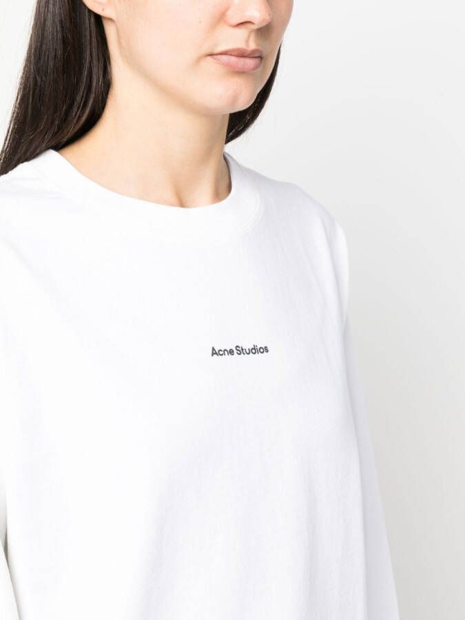 Acne Studios T-shirt met logoprint Wit