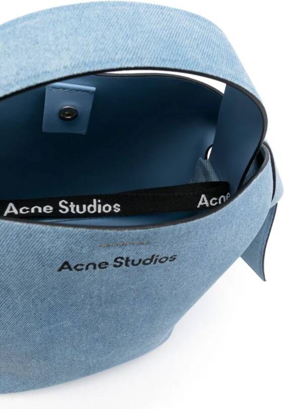 Acne Studios Shopper met logoprint Blauw