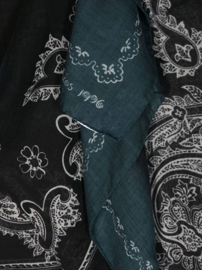 Acne Studios Sjaal met paisley-print Blauw