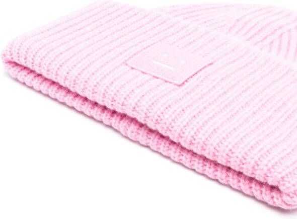 Acne Studios Ribgebreide muts Roze