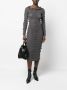 Acne Studios Jurk met ruches Grijs - Thumbnail 2