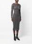Acne Studios Jurk met ruches Grijs - Thumbnail 3