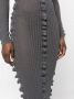 Acne Studios Jurk met ruches Grijs - Thumbnail 5
