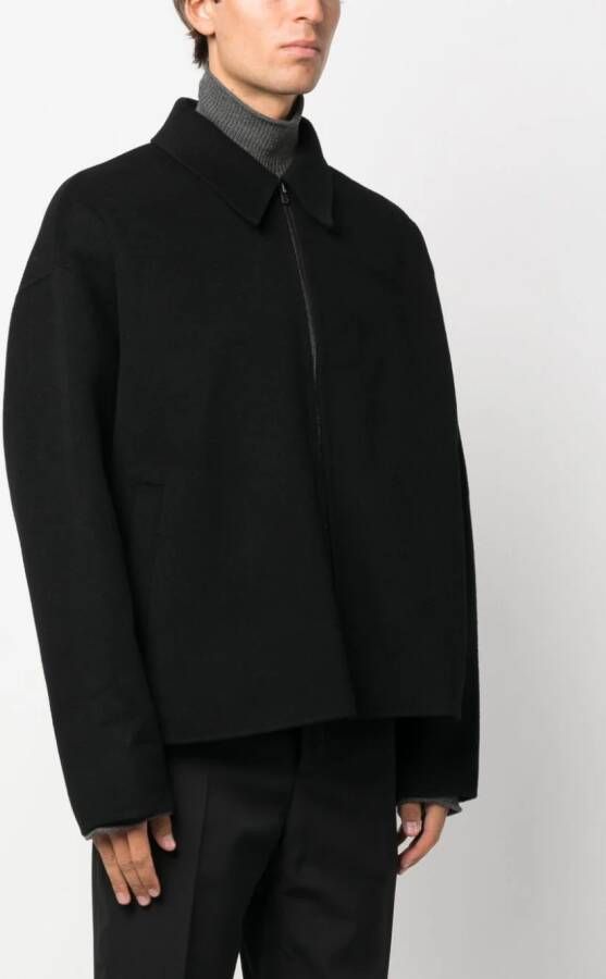 Acne Studios Shirtjack met rits Zwart