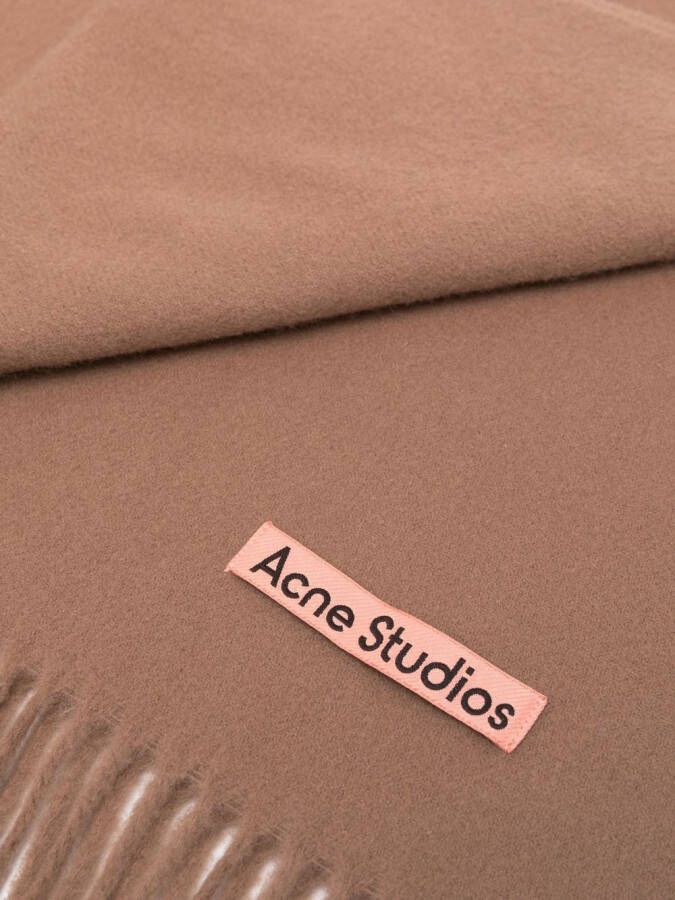 Acne Studios Sjaal met franje Bruin