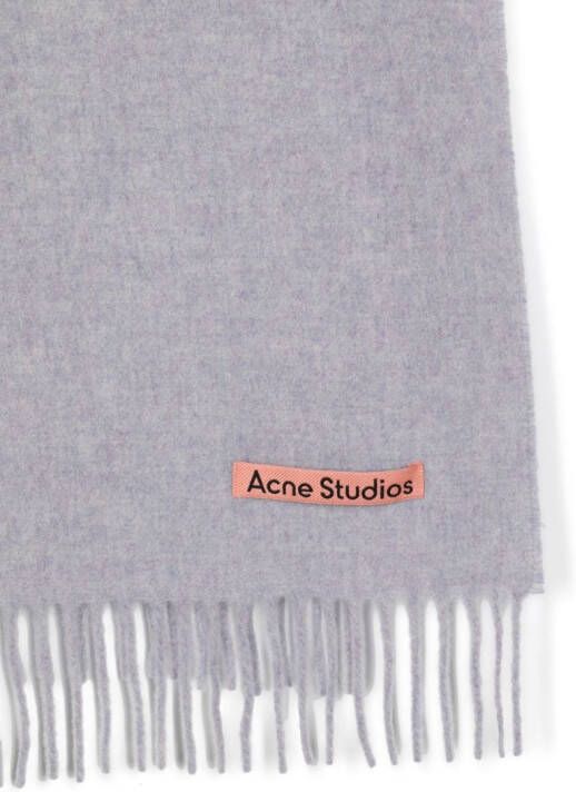 Acne Studios Sjaal met franje Blauw