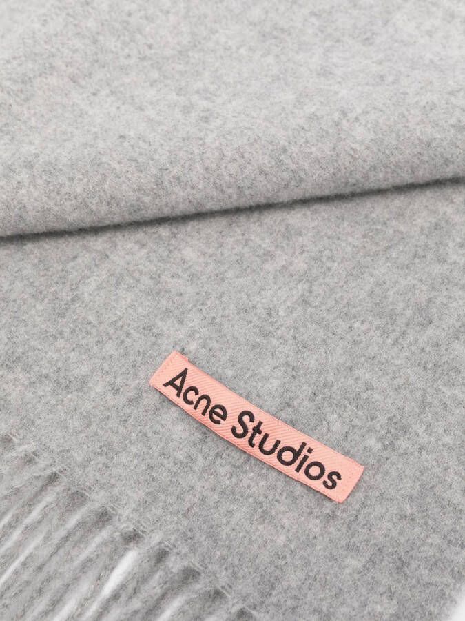 Acne Studios Sjaal met franje Grijs