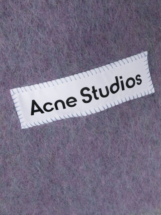 Acne Studios Sjaal met franje Paars