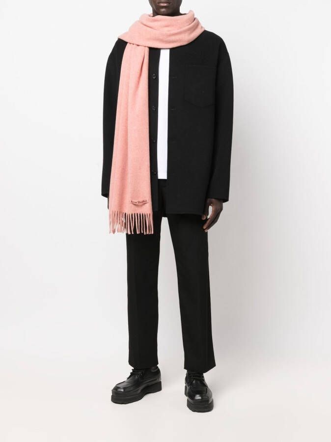 Acne Studios Sjaal met franje Roze