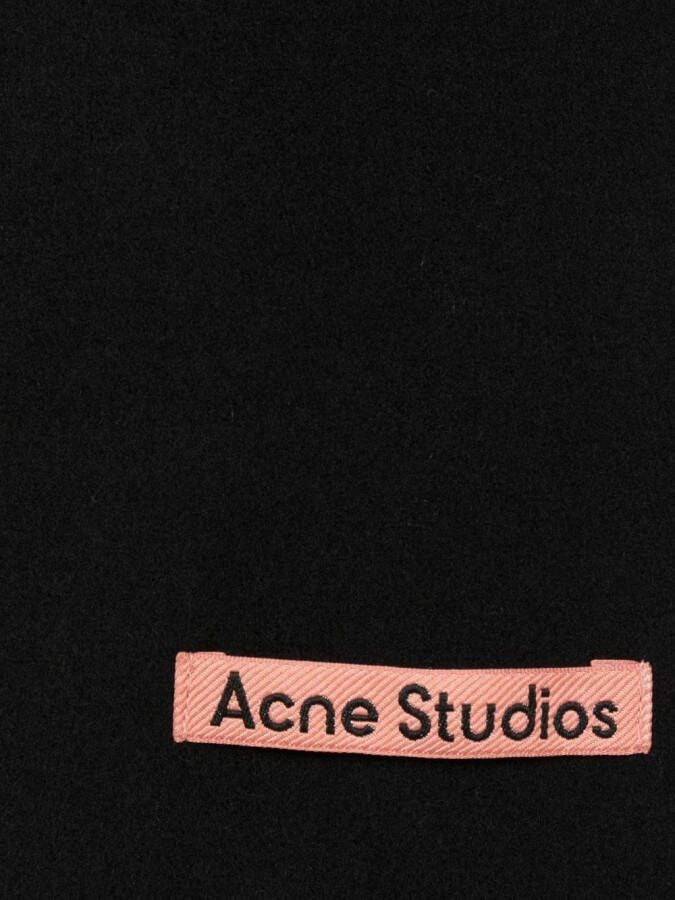 Acne Studios Sjaal met kwastje Zwart