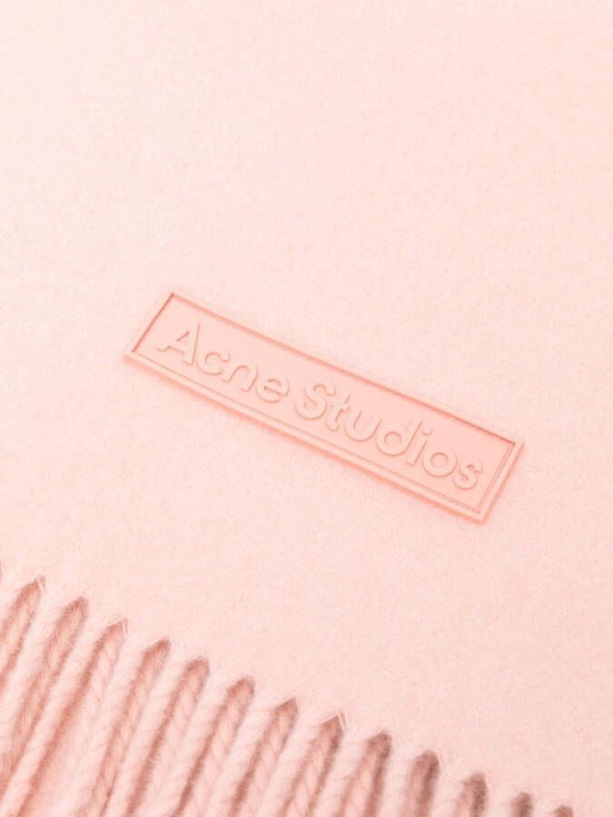 Acne Studios Sjaal met franje Roze