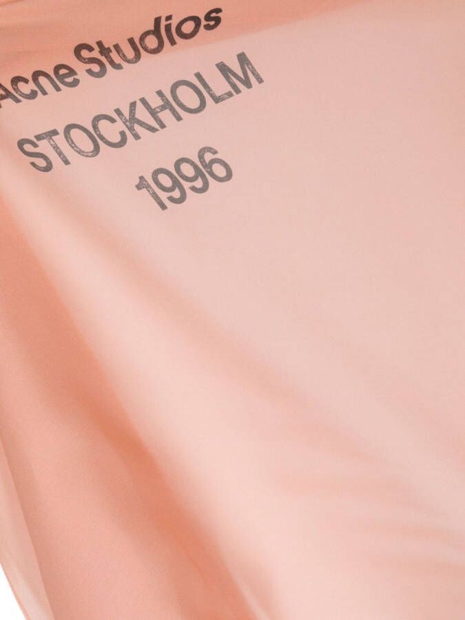 Acne Studios Zijden sjaal Roze