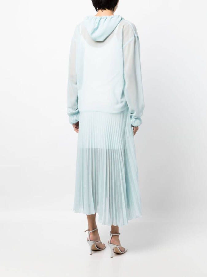 ACT Nº1 Geplooide jurk Blauw