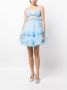 ACT Nº1 Maxi-jurk met ruches Blauw - Thumbnail 2