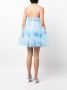 ACT Nº1 Maxi-jurk met ruches Blauw - Thumbnail 4