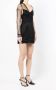 ACT Nº1 Asymmetrische mini-jurk Zwart - Thumbnail 3
