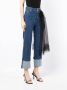 ACT Nº1 Jeans met tulen vlak Blauw - Thumbnail 3