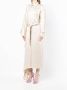 ACT Nº1 Jurk met asymmetrische afwerking Beige - Thumbnail 3
