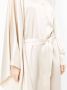 ACT Nº1 Jurk met asymmetrische afwerking Beige - Thumbnail 5