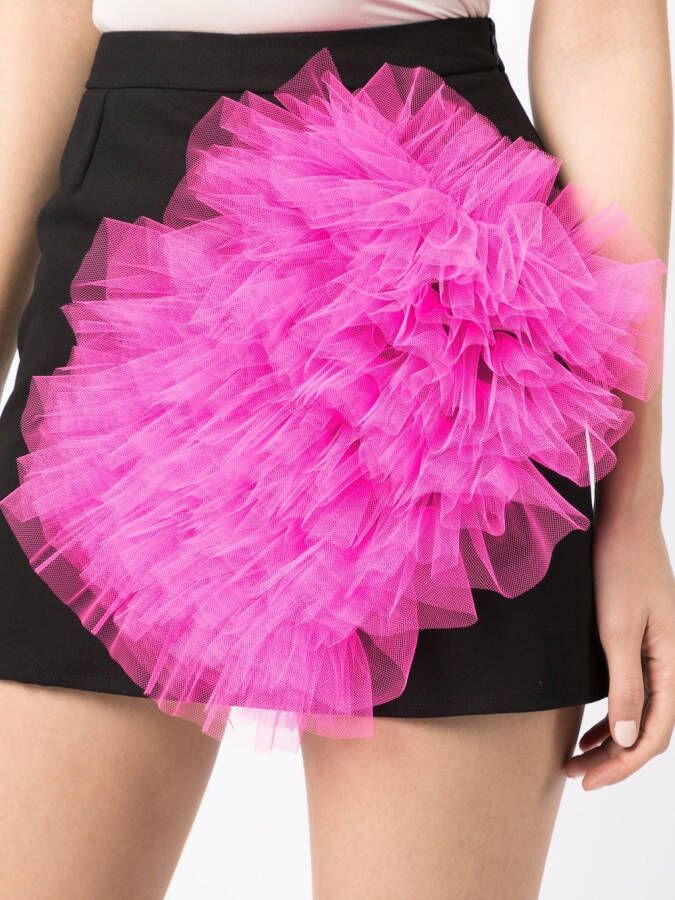 ACT Nº1 Mini-rok met ruche Zwart