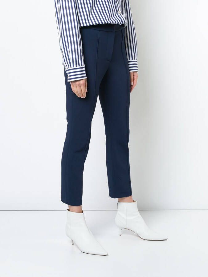 Adam Lippes pintuck cigarettebroek Blauw