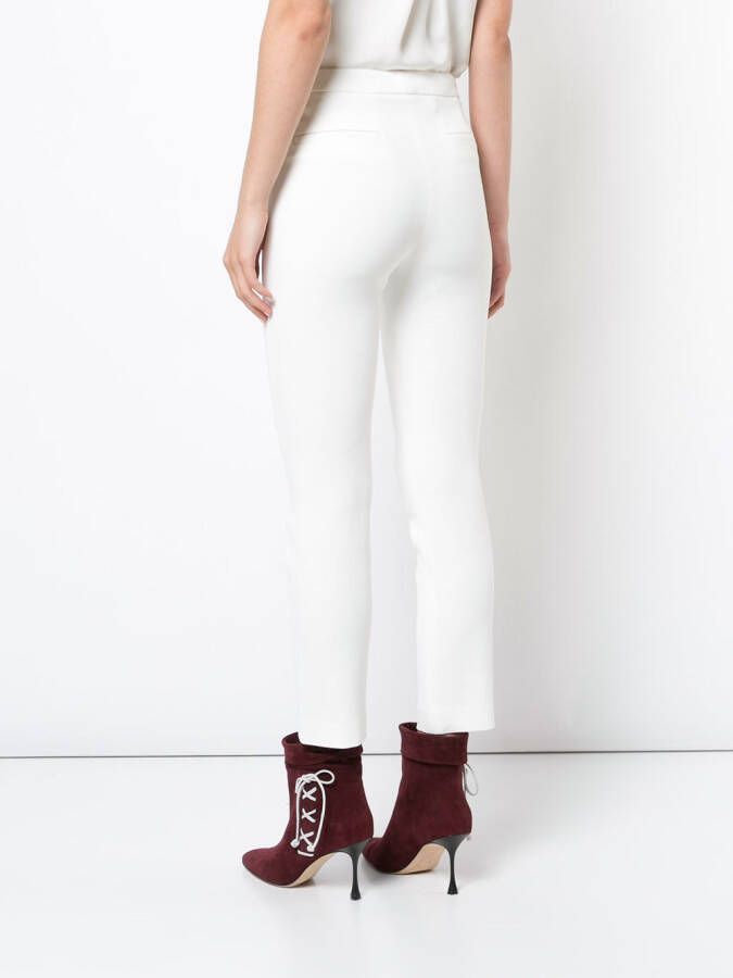 Adam Lippes cigarette skinny trousers Wit