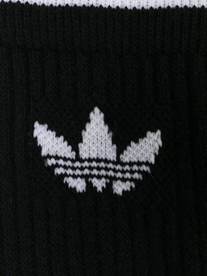 adidas 3 pack Effen crew sokken Zwart